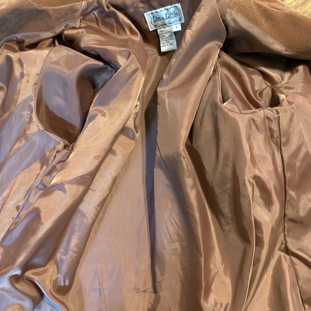 Vintage Live a Little Brown Suede Blazer - Picture 14 of 14